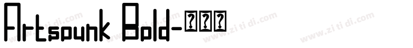 Artsounk Bold字体转换